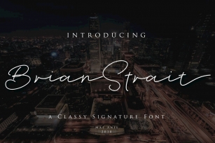 Brian Strait Font Font Download