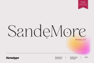 San de More Font Font Download