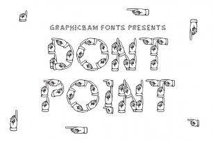 Dont Point Font Font Download
