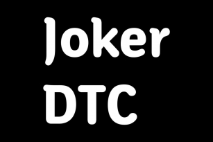 Joker DTC Font Font Download