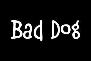 Bad Dog Font Font Download
