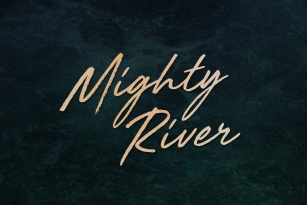Mighty River Font Font Download