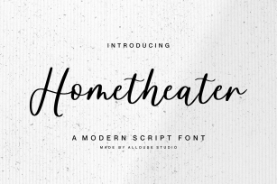 Hometheater Font Font Download