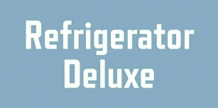 Refrigerator Deluxe Font Font Download