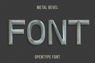 Metal Bevel Font Font Download