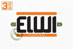 Elwi the Gentle Giant Font Font Download