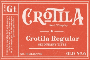 Crotila Font Font Download