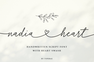 Nadia Heart Font Font Download