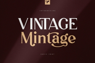 Vintage Mintage Font Font Download
