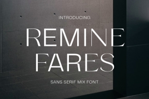 Remine Fares Font Font Download