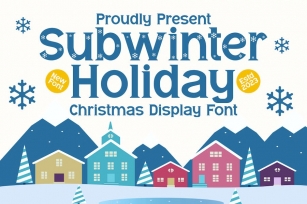 Subwinter Holiday - Christmas Display Font Font Download
