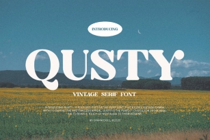 Qusty Elegant Serif Font Typeface Font Download