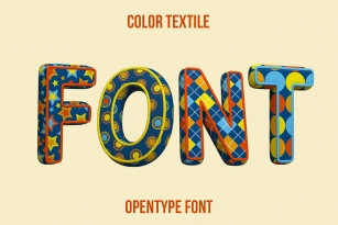 Color Textile SVG Font Font Download