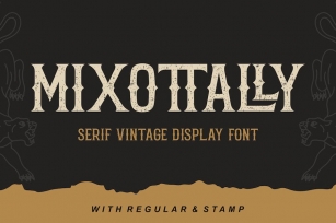 mixottally - vintage serif display Font Download
