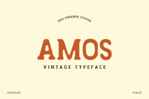 Amos - Vintage Typeface Font Download