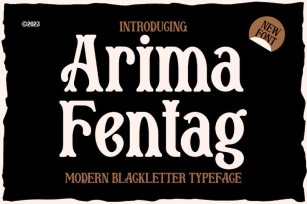 Arima Fentag - Old Decorative Font Font Download