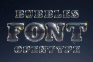 Bubbles SVG Font Font Download