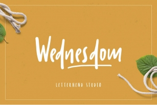 Wednesdom Font Font Download