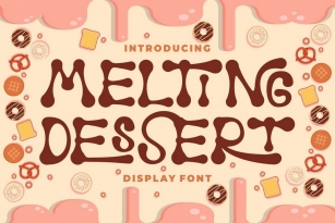 Melting Dessert Font Font Download