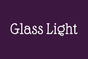 Glass Light Font Font Download