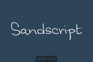 Sandscript Font Font Download