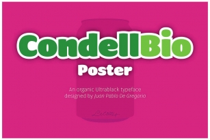 Condell Bio Poster Font Font Download