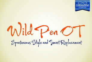 Wild Pen OT Font Font Download