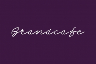 Grandcafe Font Font Download