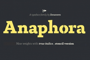 Anaphora Font Font Download