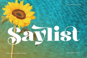 Saylist Font Font Download