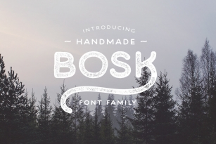 Bosk Hand Font Font Download