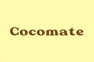 Cocomate Font Font Download