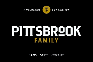 Pittsbrook Font Font Download