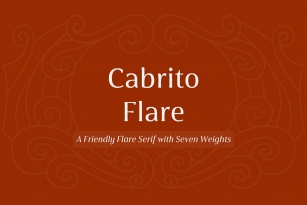 Cabrito Flare Font Font Download