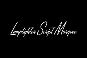 Lamplighter Script Marquee Font Font Download