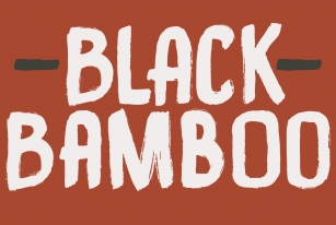 Black Bamboo Font Font Download