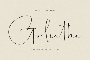 Goliathe Modern Signature Font Font Download