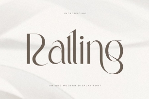 Ralling - Unique Luxury Modern Display Font Font Download