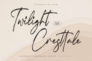 Twilight Cresttale Modern Handbrush Script Font Font Download