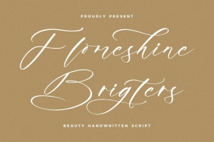 Flomeshine Brigters Handwritten Script Font Font Download