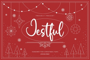Jestful - Handwritten Christmas Font Font Download