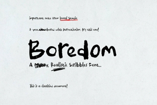 Boredom Font Font Download