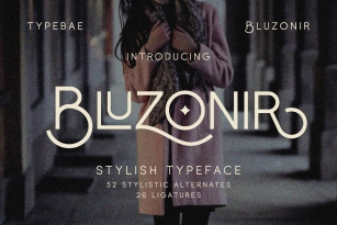 Bluzonir Font Font Download
