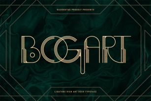 BogArt Deco Font Font Download