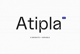 Atipla ND Font Font Download