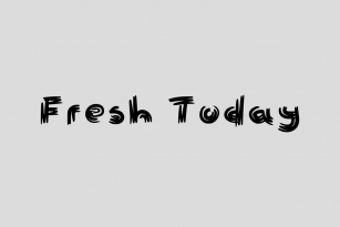 Fresh Today Font Font Download