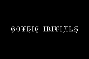 Gothic Initials Font Font Download