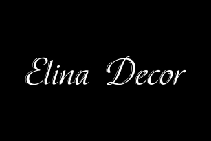 Elina Decor Font Font Download