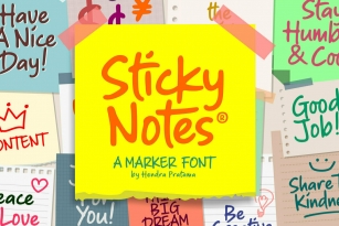 Sticky Notes Font Font Download