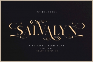 Salvalyn Font Font Download
